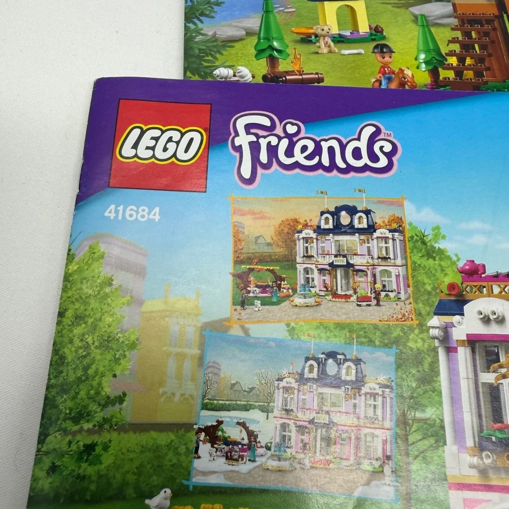 LEGO Friends Instruction Manuals Lot 41684 41683 41716 Grand Hotel Forest Horse